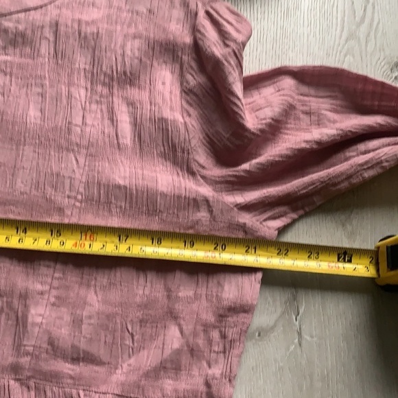 Soft Surroundings swing top blush pink blouse size M lightweight long sleeves - Picture 10 of 13